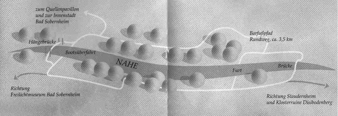 Karte des Barfusspfades