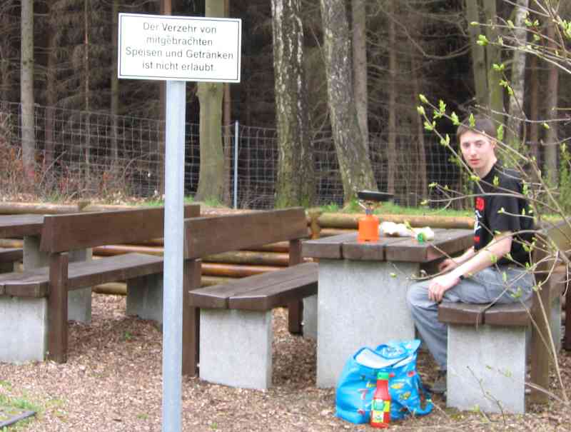 Erstes Foto der Wanderung