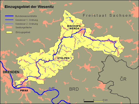 Einzugsgebiet der Wesenitz