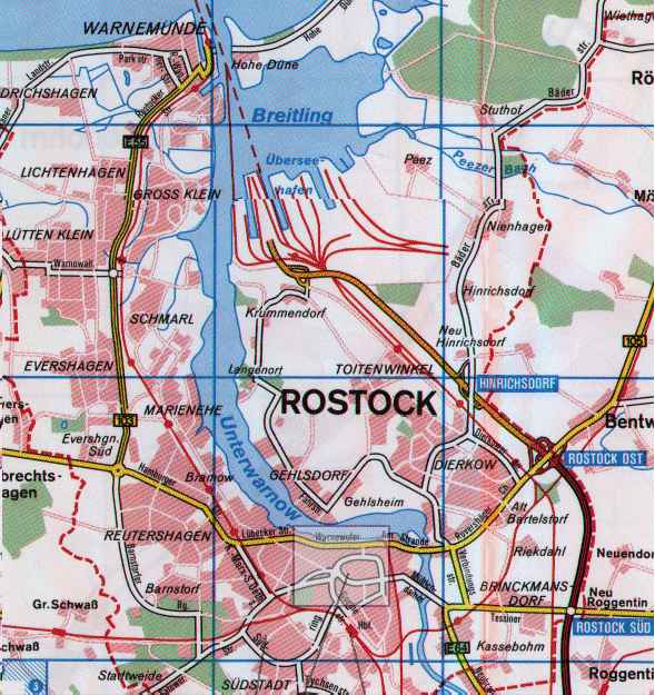 Karte Ruegen